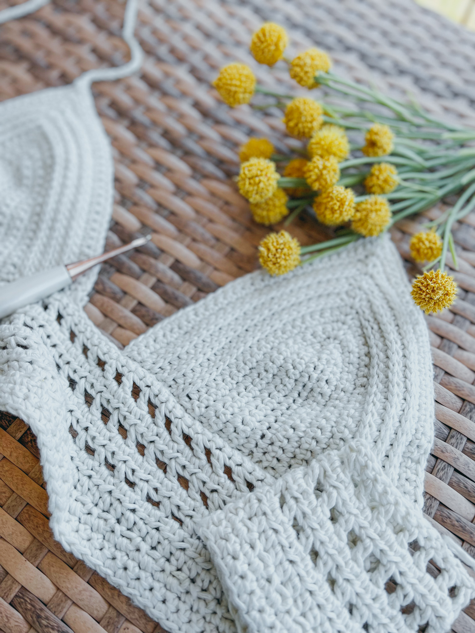 Easy Summer Crochet Bralette - YarnThrift